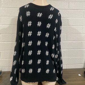 Hashtag sweater